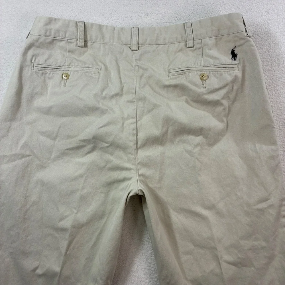 Polo Ralph Lauren Ethan Chino Pants Mens 36x30 Tan Cotton Preppy Business Casual